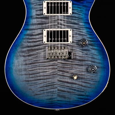 PRS CE 24 Willcutt Exclusive Run Faded Gray Black Blue Burst w/ Blue Back (073) image 3