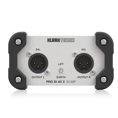 Klark Teknik PRO DI AV 2 DI 22P Passive Stereo DI Box image 1
