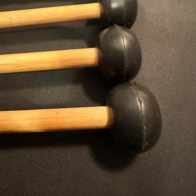 Medium-Hard Rubber Mallets on Birch Shafts, 2 PAIRS, 16.5" x 1" - NEW image 4