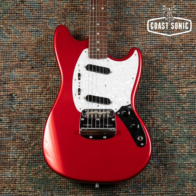 2010 Fender '69 Reissue Mustang MG69-MH Made in Japan Candy Apple Red w/Matching Headstock