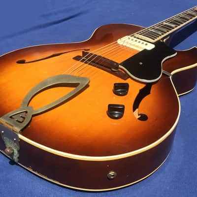 Guild Capri CE100 1956 Cherry Sunburst image 8