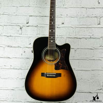 Epiphone Masterbuilt DR-500MCE Vintage Sunburst image 3