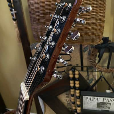 Sawtooth Mahogany Series Left-Handed 12-String Solid Mahogany Top Acoustic-Electric Dreadnought Guitar image 16