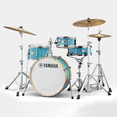 Yamaha Stage Custom Hip 4-Piece Drum Shell Pack (Matte Surf Green) image 1