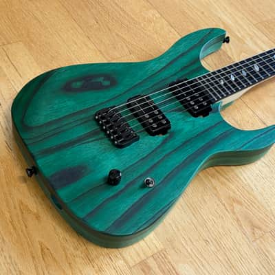 Caparison Dellinger II FX-AM Dark Green Matt With Case - Railhammer Pickups image 8