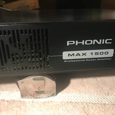 PHONIC MAX 1500 2U rack mount power amplifier. 450 WPC @ 4 Ohms. Great value amplifier. Includes rack mount bolts and washers. image 3