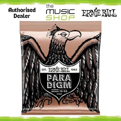 Ernie Ball Paradigm 10-50 Extra Light Phosphor Brz Acoustic Guitar Strings- 2080 image 1
