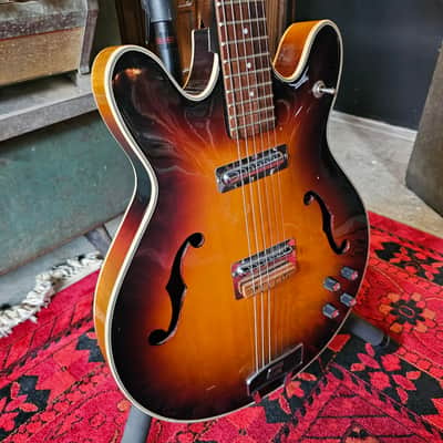 1960's Danelectro Firefly Sunburst image 4