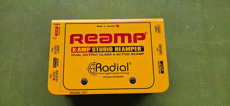 Radial X-Amp Studio Reamper 2010s - Yellow image 1