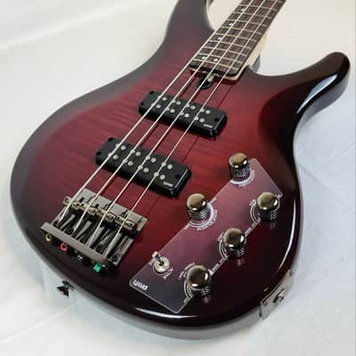 Yamaha TRBX604FM DRB 4-String Electric Bass Guitar Dark Red Burst image 4