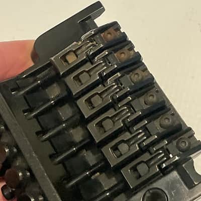 1980's Japan Ibanez RG550 RG Series Black Original Edge Floyd Rose Tremolo Bridge Set image 21