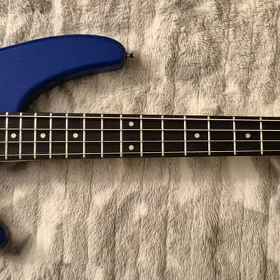 Glarry GIB-4 - 4-String Bass - Set-up - 2025 - Reverse PJ Pickups - Glossy Blue image 6