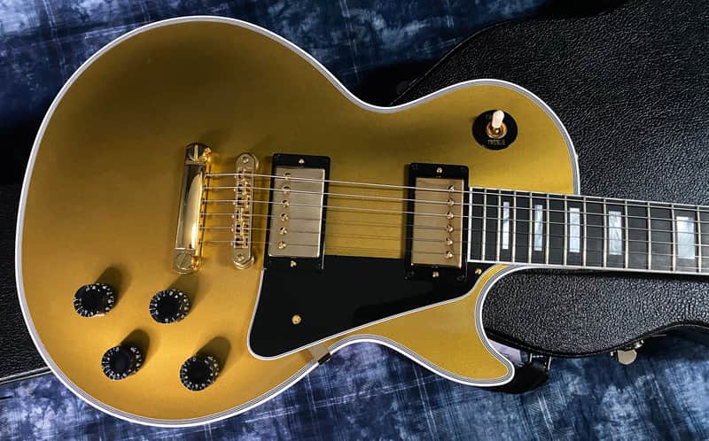 NEW ! 2022 Gibson Made 2 Measure Custom Shop Les Paul M2M Double Gold Authorized Dealer - Ultra RARE! Damaged by FedEx - SAVE! image 1