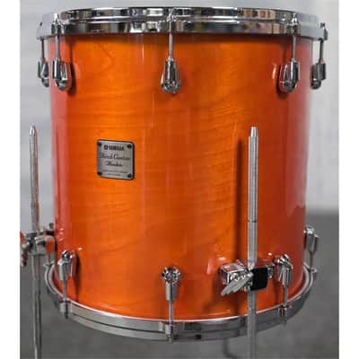Used Yamaha Birch Custom Absolute 4pc Drum Set Honey Amber - Very Good image 10