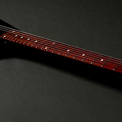 BootLegger Guitar Spade Black Headless With Stiletto  Case & Flask image 5