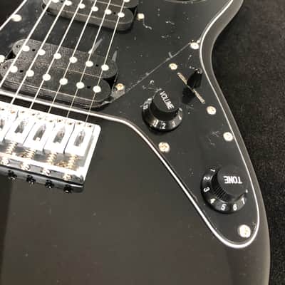 Harley Benton RG-JUNIOR BK Gloss Black Short Scale Guitar - SHORT 7/8 SCALE image 3