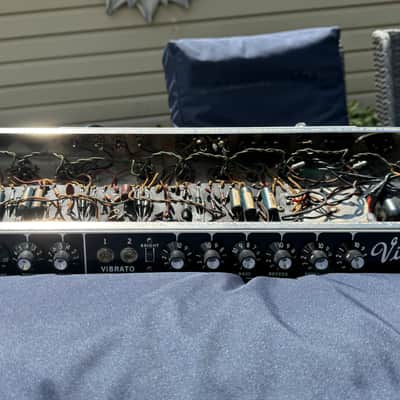 1965 Fender Vibrolux Reverb Blackface AA864 Amp Vintage - Jensen C10NS Speakers, 1966 Cabinet & Documentation image 20