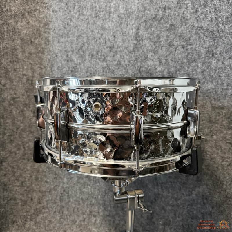 Peace Hand Hammered 14x6,5 Steel Snare Drum image 1