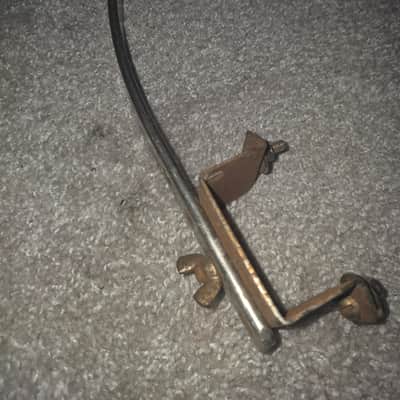 Vintage 1930s WFL Ludwig Bass Drum Hoop Console Mount Rail with Tom Clamp image 3