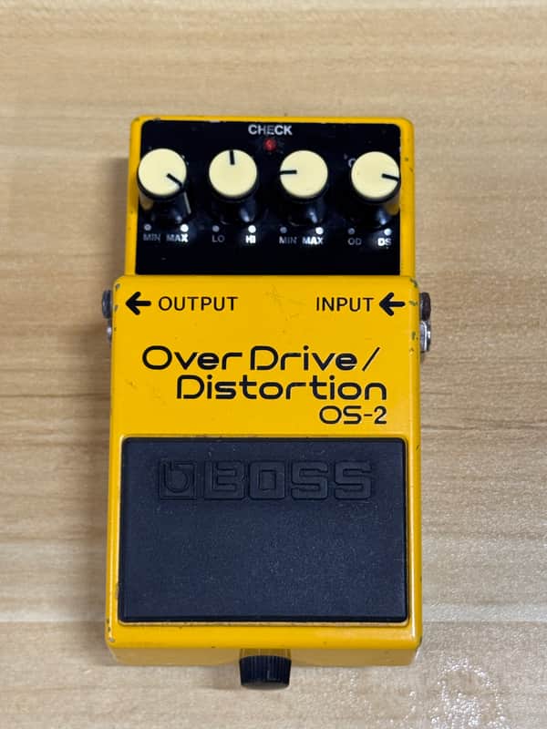Boss OS-2 OverDrive/Distortion (Silver Label) 1990 - Present - Yellow image 1