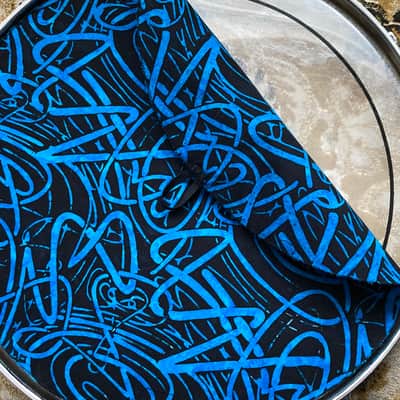 16" single layer Drum Bunny cloth drum cover - dampener - partial mute - compare to Drum Tortillas - Quesadilla - Big Fat Snare image 2