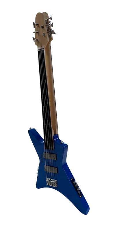 5 String Fanned Fret Bass /5 String Fretless Bass Busuyi Double Neck Guitar 2023 + bag image 1
