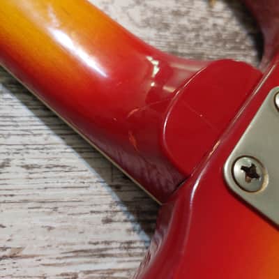 Vintage 1975 Epiphone ET-290 MIJ Matsumoku Crestwood Cherry Sunburst image 12