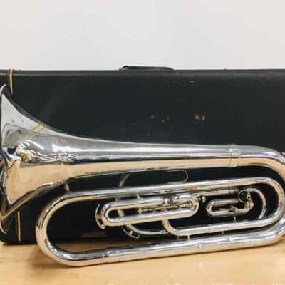 Olds Ultratone Baritone Bugle Nickel Plated image 2