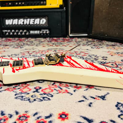 1984 Aria Pro II ZZ Limited Edition Blood Series “Bloody White” - Made In Japan image 10