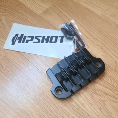 NEW Hipshot SuperTone 3-Point Replacement Bridge for 4-String Gibson Bass BLACK image 1