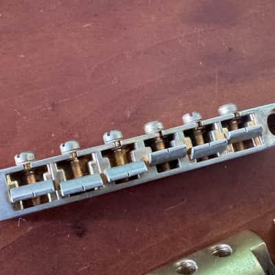 Faber Tone Lock Gibson Style Guitar Bridge / Metric Locking Bridge like TonePros for Tokai Burny Greco Orville Les Paul SG 335 355 and more image 2