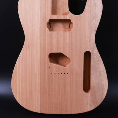 Guitar Body Set in Mahogany Wood T-Style Hard Tail Bolt on Heel DIY Guitar image 1
