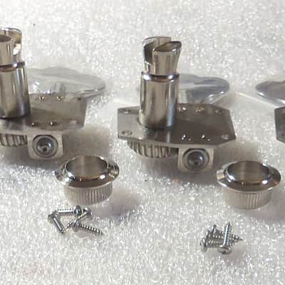 Hipshot® HB1 Am Classic Bass Tuners~27:1 Ratio~Clover Key~Nickel~3+1 Music Man Bass~USA~New image 4