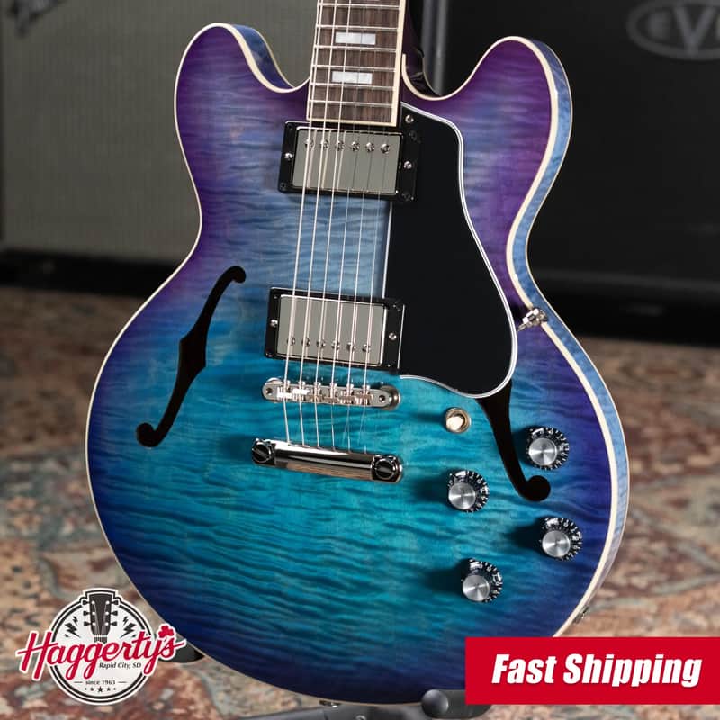 Gibson ES-339 Figured Semi-Hollow Electric Guitar - Blueberry Burst with Hardshell Case image 1