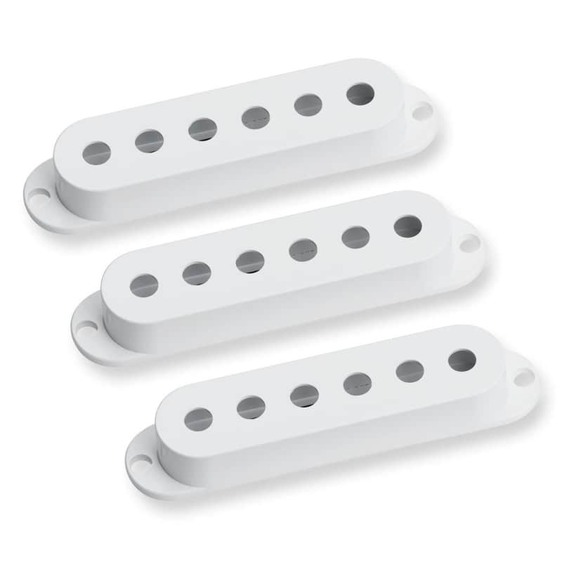 Seymour Duncan Strat Pickup Cover Set Of 3 No Logo White 11800-01-W-NOL image 1