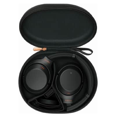 Sony WH1000XM3 Wireless Noise Canceling Over Ear Headphones, Black (WH-1000XM3/B) with with FiiO A1 Silver Portable Amp and 3.5mm TRRS Audio & Microphone Cable image 10