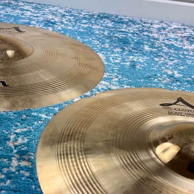 RARE SIZE 15” Zildjian A CUSTOM REZO Hihats 1285g 1561g image 11