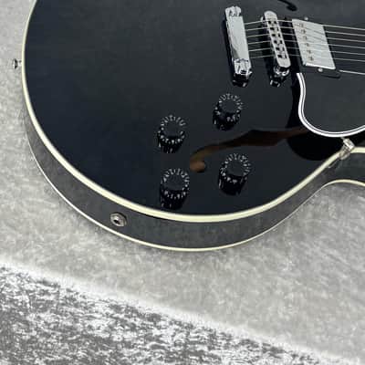 2012 USA Gibson ES-137 Custom Shop electric guitar in gloss black image 9