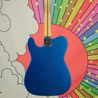 Used Fender J Mascis Telecaster Electric Guitar, Maple Fretboard, Sparkle Blue, Gig Bag image 7