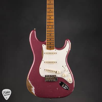 2023 - Fender Custom Shop Eddie's Guitars Exclusive Dealer Select Roasted 1963 Stratocaster Heavy Relic - Dusk Plum image 3