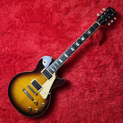 Aria Pro II LS-800VD Leopard Model 1980 - Brown Sunburst (Tobacco Burst) - Les Paul Standard - Flame Top - Made In Japan - MIJ image 2