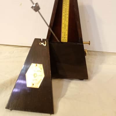 Fully Serviced Restored Antique Wood Bell Walnut Metronome de Maelzel Seth Thomas Clocks image 12