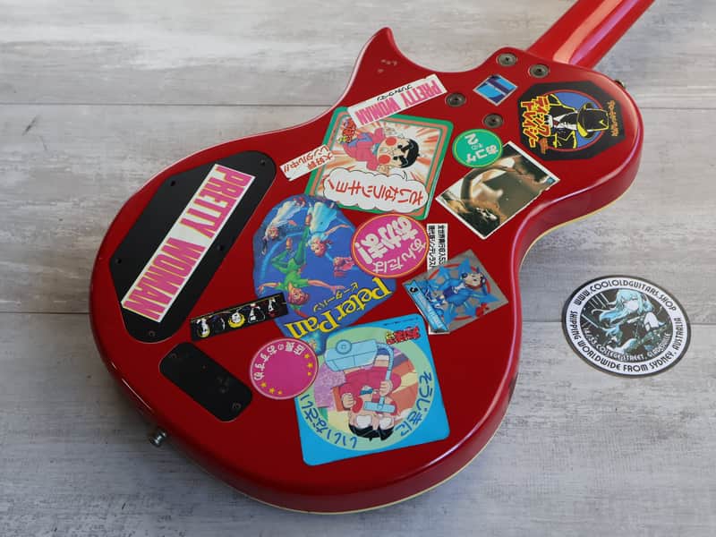 2000's Burny (Fernandes) Japan LSB-80 Active Les Paul Bass (Red