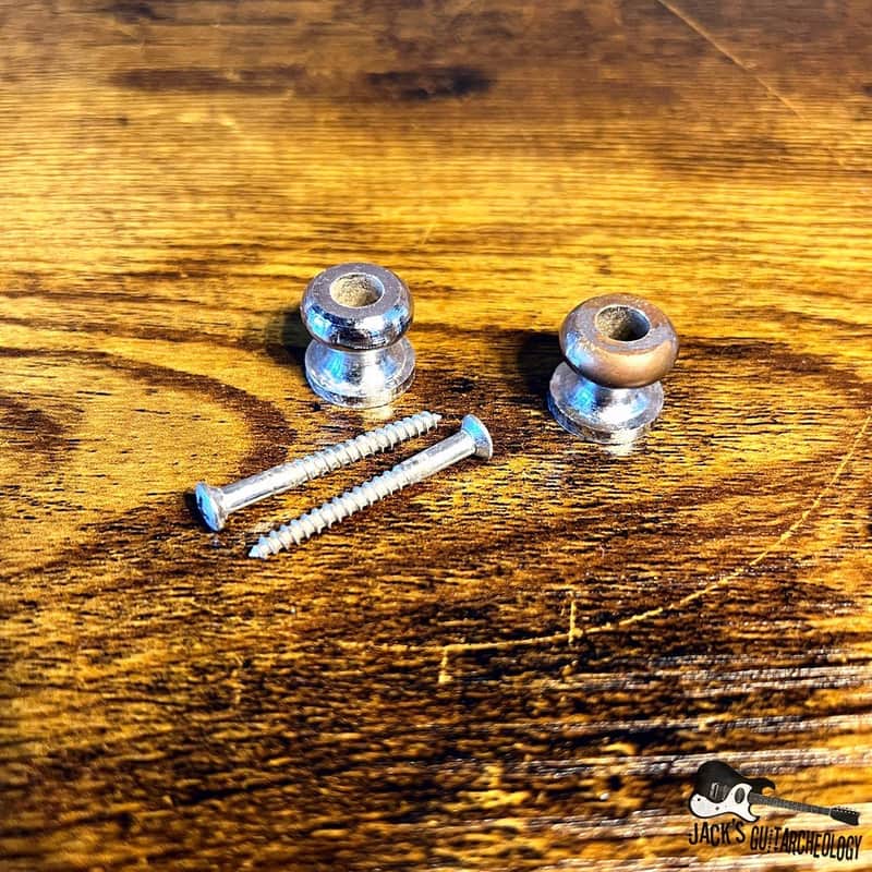 Teisco MIJ Heavy Duty Bass Strap Pins (1960s - Chrome) image 1
