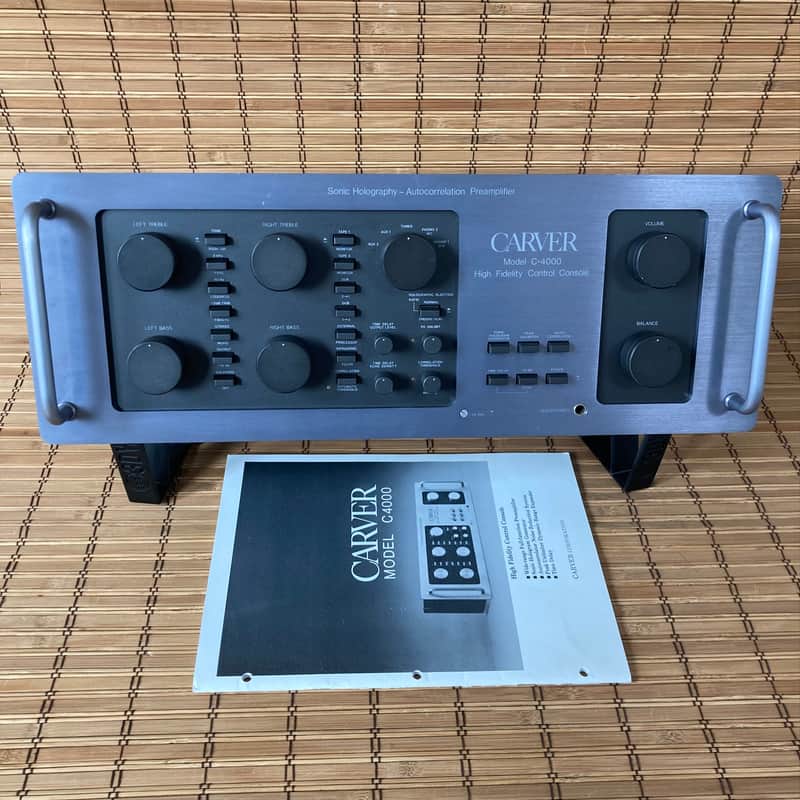 Carver C-4000 • Preamplifier • Sonic Holography + Autocorrection • 80s made in USA • with manual