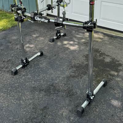 Gibraltar 2 sided Curved Drum Rack with Boom Arms Tom Arms Memory Locks image 2