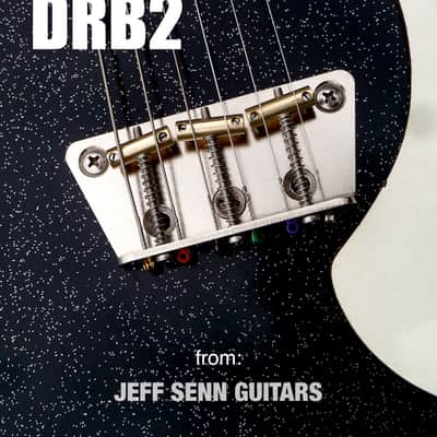Danelectro/Silvertone Replacement Bridge (DRB2) with 5/16" Intonated Brass Saddles image 3
