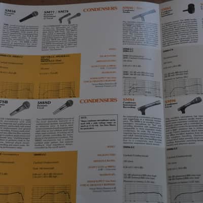 Shure Microphones vintage catalog booklet brochure. 1986 image 5