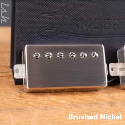 Lambertones "The Crema" Humbucker 2 Wire Set-Brushed Nickel image 2