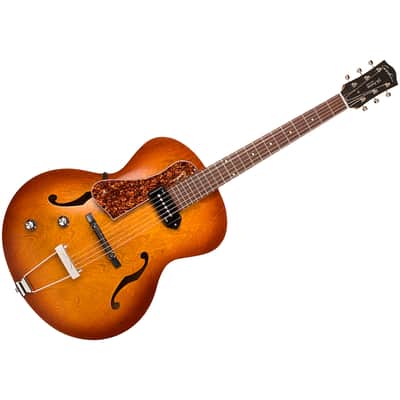 5th Avenue Kingpin P90 gaucher Cognac Burst Godin image 1